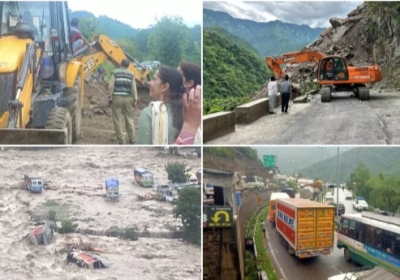 About 1318 roads blocked due to rains and landslides in Himachal, NHAI Secretary assures efforts will be made to restore traffic.