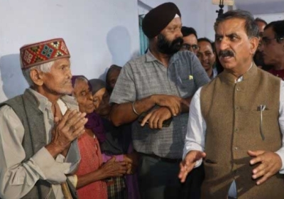 CM Sukhwinder Singh Sukhu announced an assistance of Rs 1 Lakh each for the affected families in view of the damage caused to houses and shops due to floods.