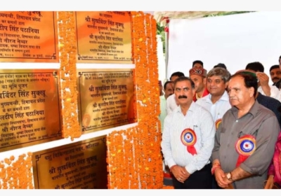 Chief Minister Sukhvind Singh Sukhu inaugurated and laid foundation stones of developmental projects worth Rs 82.14 crore for the district during his visit to Chamba on Sunday.