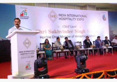 CM Sukhwinder Singh attends India International Hospitality Expo; Called upon hoteliers and hospitality entrepreneurs to invest in the state.