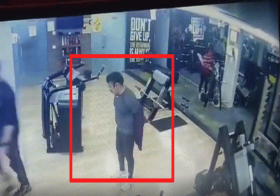 Man Heart Attack in Gym Video