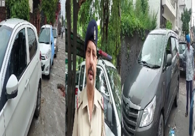 Miscreants broke many vehicles glass in Yamunanagar Haryana