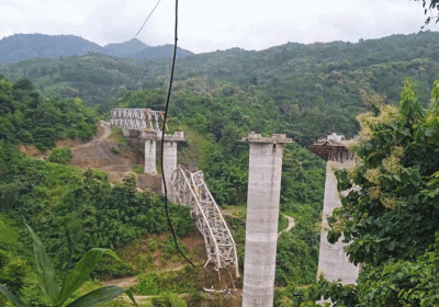 Mizoram Railway Bridge Collapsed