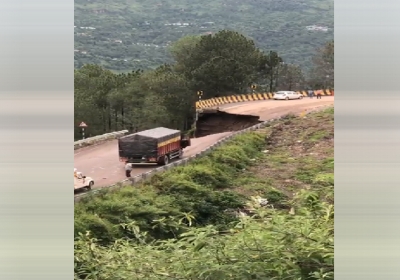 National Highway collapses in Solan Himachal