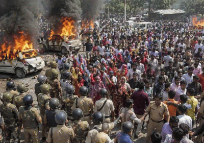 High Alert at Delhi Border Following Violence and Arson