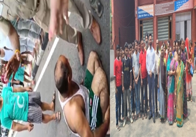 Peoples protest against thefts in Chandigarh