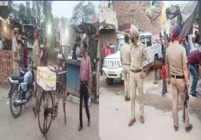 Police raids in slum areas in Mohali