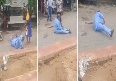    Punjab Ludhiana Shiv Sena Leader Attack With Sword Scary Visuals