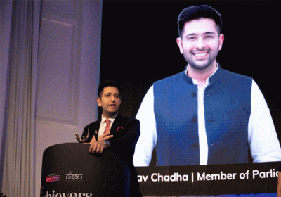 Raghav Chadha honored with India UK Outstanding Achievers Award