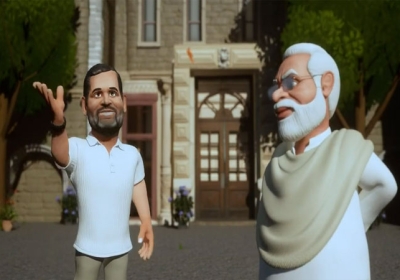  Rahul Gandhi-PM Modi Animation Video