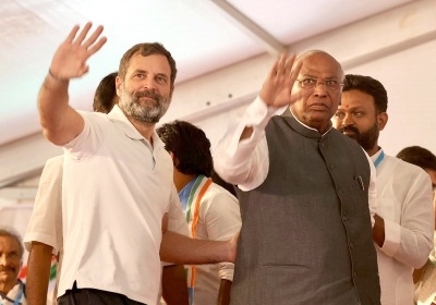 Rahul Gandhi and Mallikarjun kharge