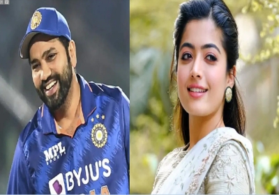 Rohit Sharma With Rashmika Mandanna in Mega BlockBuster