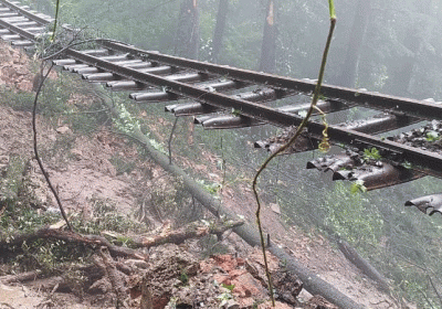 Shimla Railway Track Washed Away