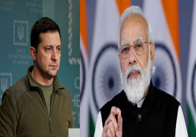 Ukrainian President Zelensky talks to PM Modi