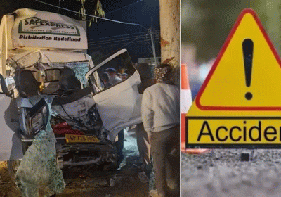 Tragic accident on Amb-Mubarikpur road