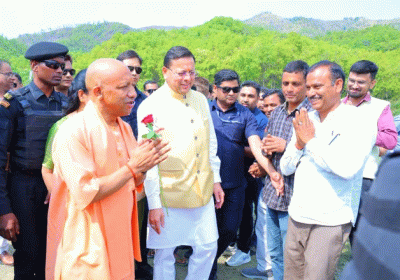 CM Yogi arrives at his ancestral village