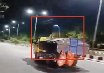 Youth Stunt on Garbage Collection Vehicle Video Viral