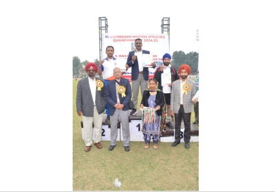 Chandigarh police personnel won gold medal in walk run
