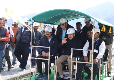 Chenab Bridge in Kashmir Valley