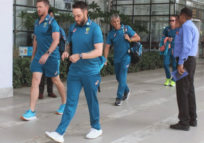 Australian team reached Mohali for one day match