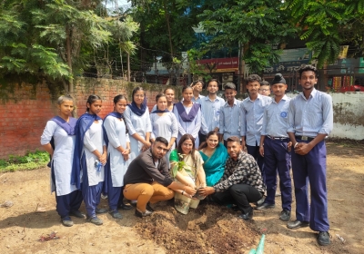 Plantation Of Trees In GMSSS On Teacher's Day