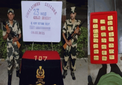Gold biscuits worth 1.43 crore recovered from Bangladesh border