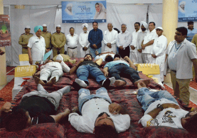 296 units of blood donated by Nirankari Mission