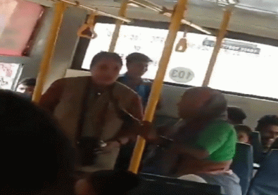 Conductor slaps elderly woman in Karnataka bus