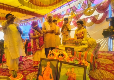 Shrimad Bhagavat Katha Week Begins in Baghaula