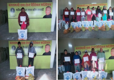 Balram Ji Das Foundation Distributed Ration to Needy Women