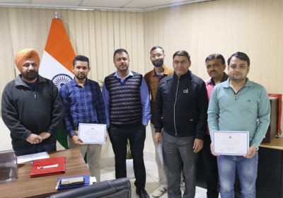 Divisional Railway Manager Jammu felicitated Railway Employees