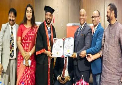MLC Srinivas Conferred Honorary Doctorate
