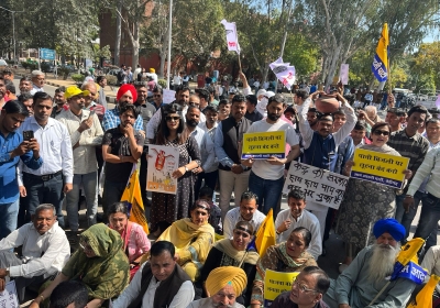 AAP's Protest Against BJP