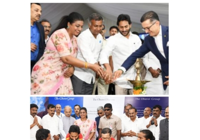 CM YS Jagan lays Foundation Stone