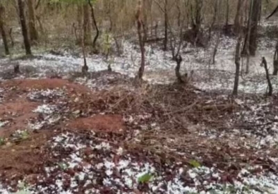 Icy Downpour in Gariaband: 