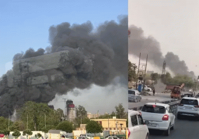Gurugram: Massive Fire at Warehouse in Kherki Daula