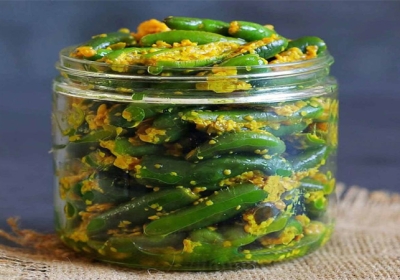 Green Chilli Pickle good for boost Immunity see the recipe. 