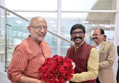 jharkhand cm hemant soren and governor CP Radhakrishan