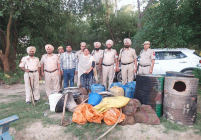 17000 kg Lahan, 320 liters of illicit liquor recovered during extensive search operation by Excise D