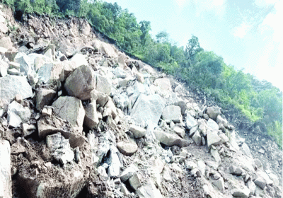 Avoid Shimla, land sliding on the highway