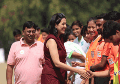 Juba Sangha won the title with Nidhi's hat-trick
