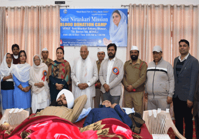 Blood donation camp organized by Nirankari Mission