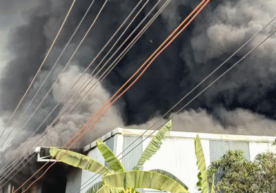 Massive Fire Wreaks Havoc at Foam Factory