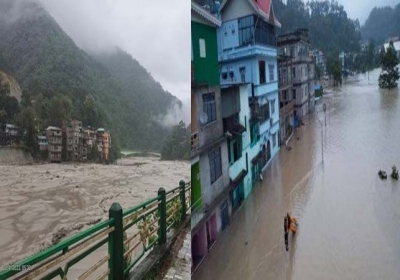 Massive Cloudburst in Sikkim