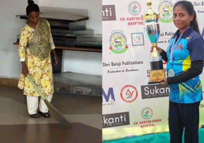 Differently-abled Athlete Forced to Sweep Floors