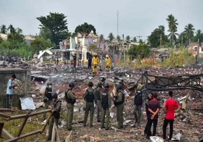 10 killed in fireworks warehouse explosion in Thailand