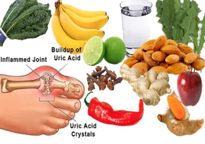 Control the uric acid problem then add 6 food in your diet.