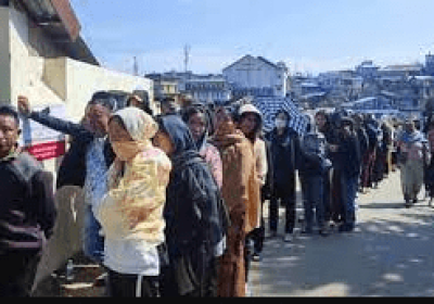 Voting in Nagaland and Meghalaya