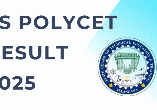 तेलंगाना पॉलिटेक्निक कॉमन एंट्रेंस टेस्ट (TS POLYCET) 2025 के नतीजे घोषित कर दिए गए हैं। प