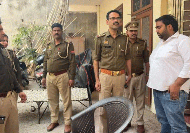 Karni Sena protests UGC rules in Noida
